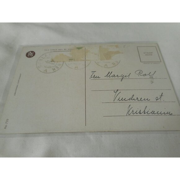 Vintage Postcard 1900s posted The Third Party People in a group drawing - Picture 2 of 2